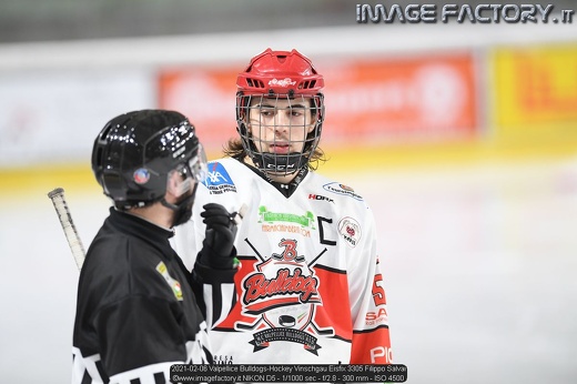 2021-02-06 Valpellice Bulldogs-Hockey Vinschgau Eisfix 3305 Filippo Salvai